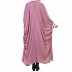 Double layered Designer dress abaya- Puce Pink Double layered Designer dress abaya- Puce Pink